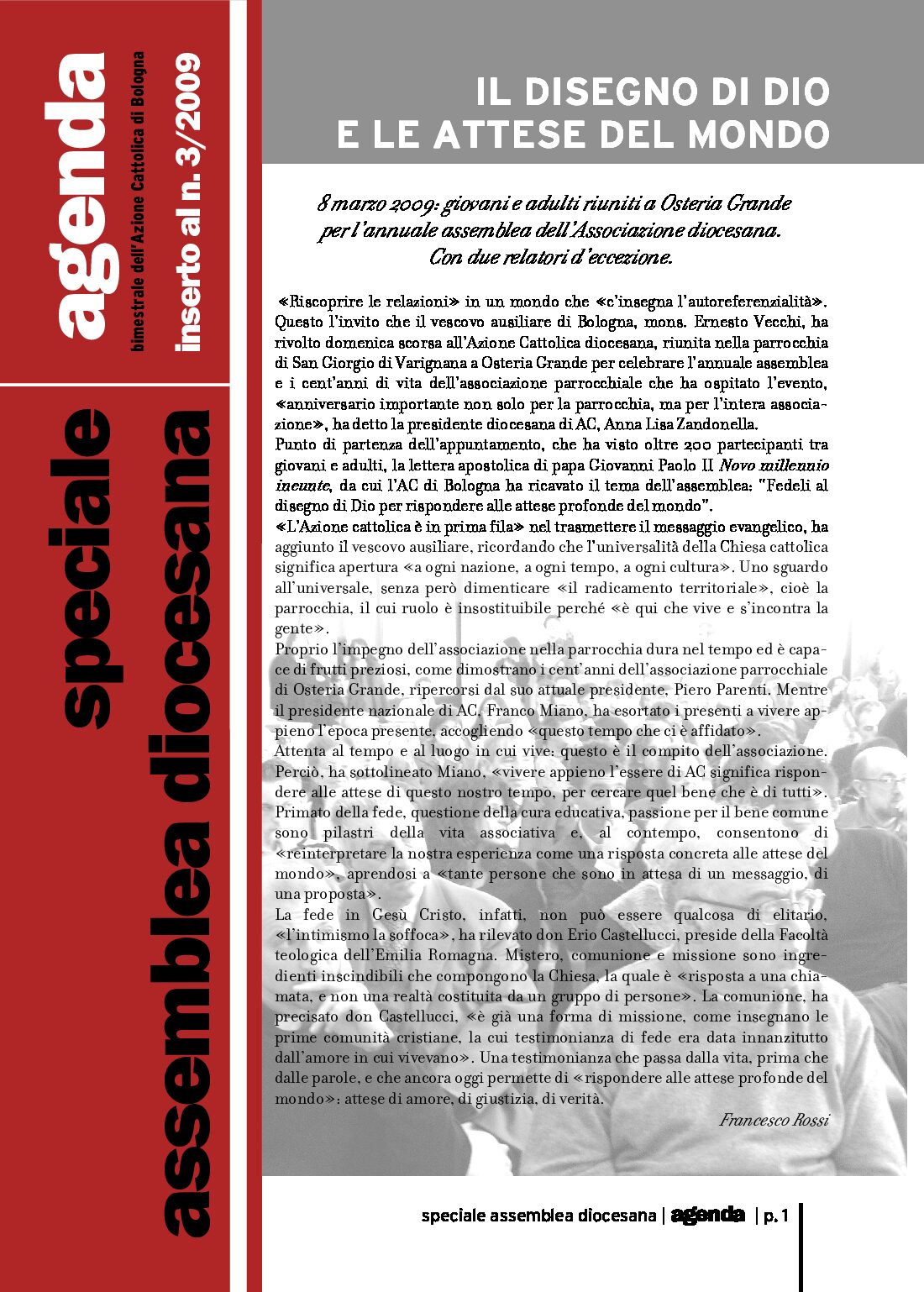 Agenda 3/2009 supplemento